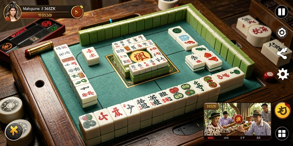 Tampilan gameplay Mahjong yang menarik di 365ZK.
