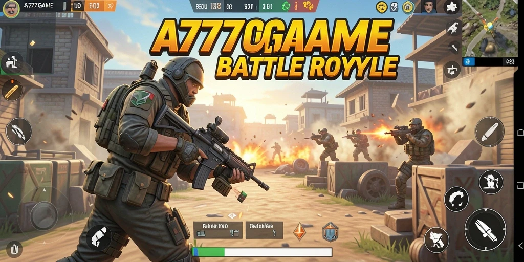 Tampilan gameplay A777GAME yang intens dan atraktif.