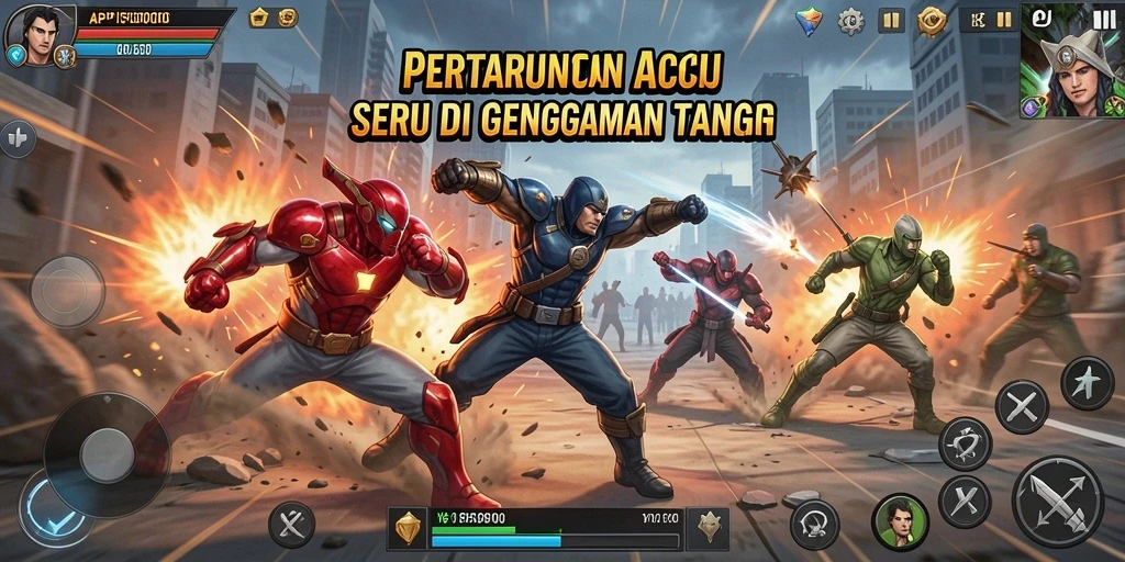 Tampilan menegangkan dari gameplay seru API5000 dengan aksi pertarungan yang intens.