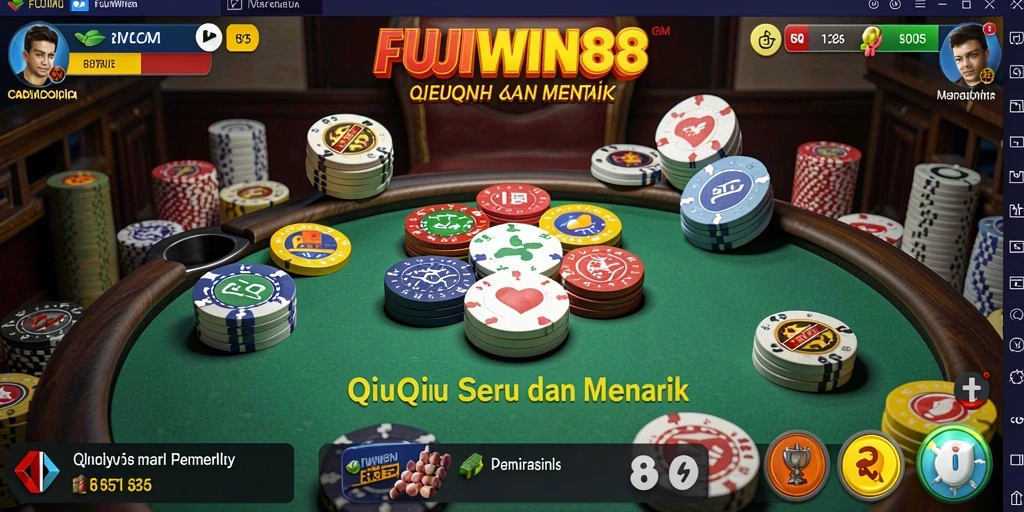 Screenshot gameplay QiuQiu di FUJIWIN88 yang menegangkan.
