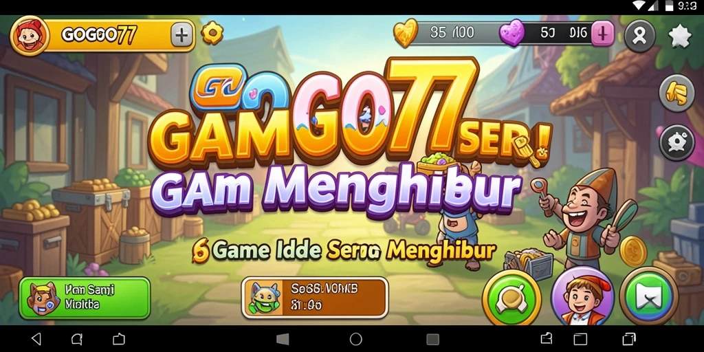 Tampilan gameplay GOGO77 yang menampilkan aksi santai dan strategi manajemen.