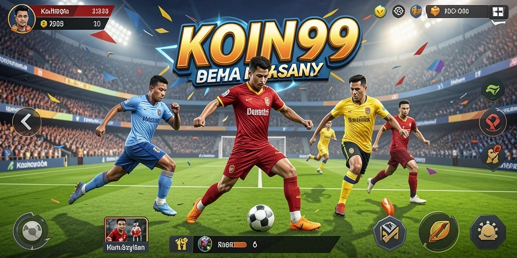 Screenshot utama KOIN99 dengan tampilan gameplay yang seru.