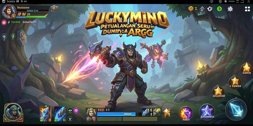 Tampilan gameplay seru di LUCKYMINO dengan grafis yang memukau.