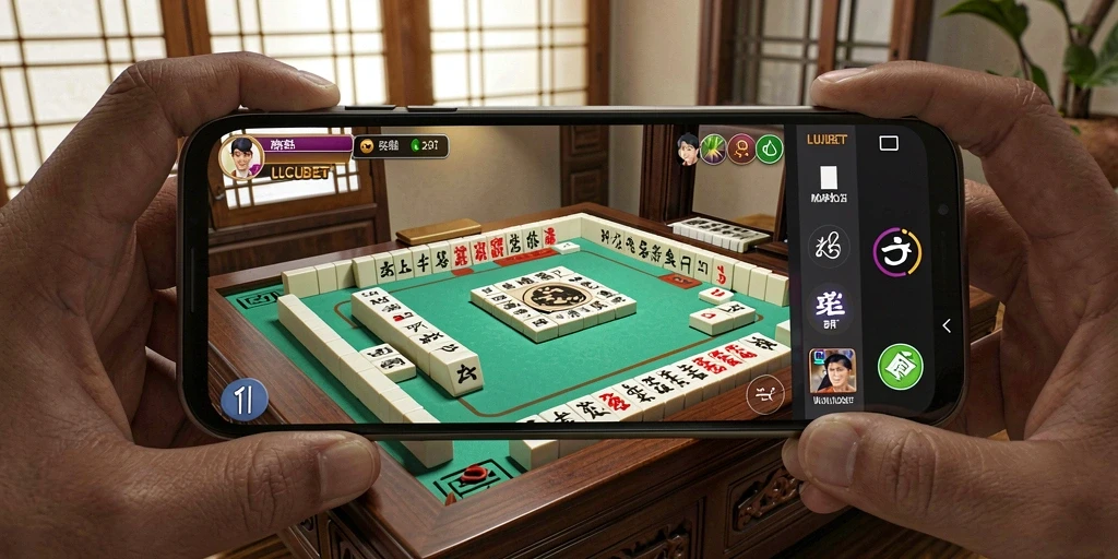 Tampilan menarik gameplay LUCUBET dalam permainan Mahjong.