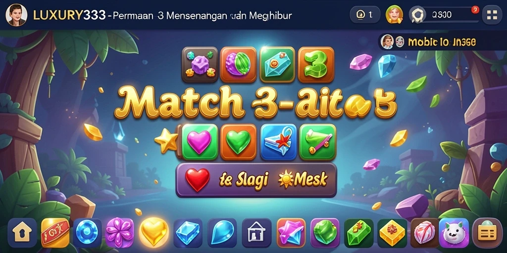 Tampilan gameplay LUXURY333 yang menarik dan penuh warna.