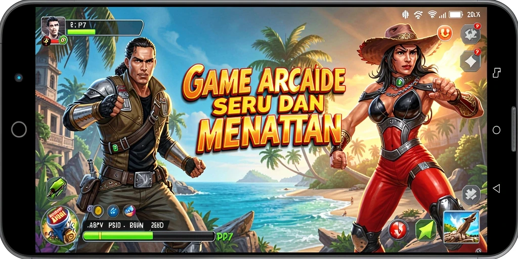 Tampilan screenshot PP7 menampilkan aksi gameplay Arcade yang seru.