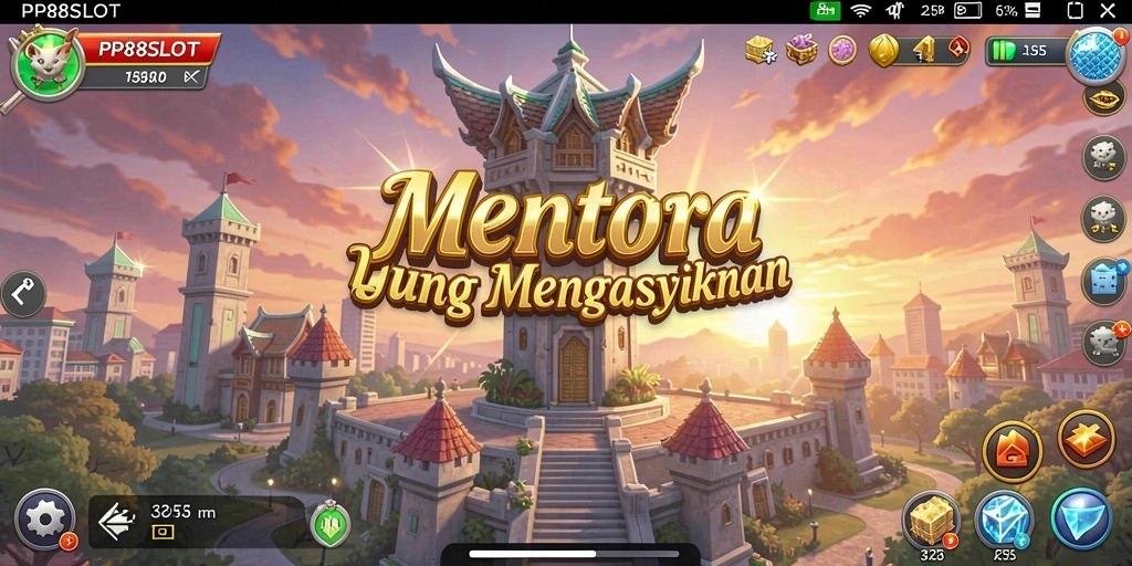 Screenshot utama PP88SLOT menampilkan aksi seru dalam mode Tower Defense.