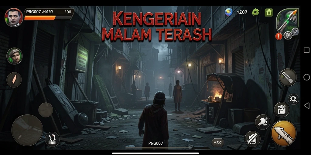 Tampilan gameplay mencekam dari game PRG007 yang menguji keberanian pemain.