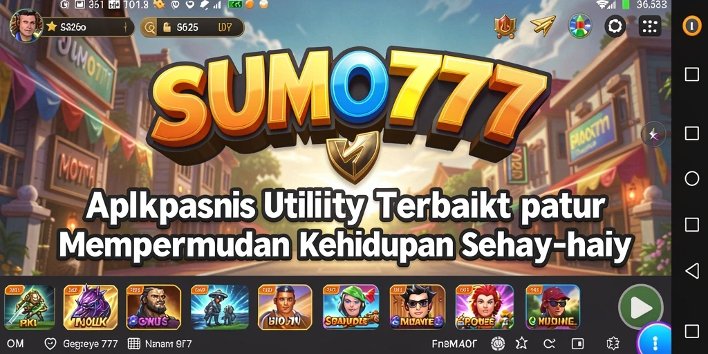 Tampilan antarmuka utama SUMO777 yang intuitif dan mudah digunakan.