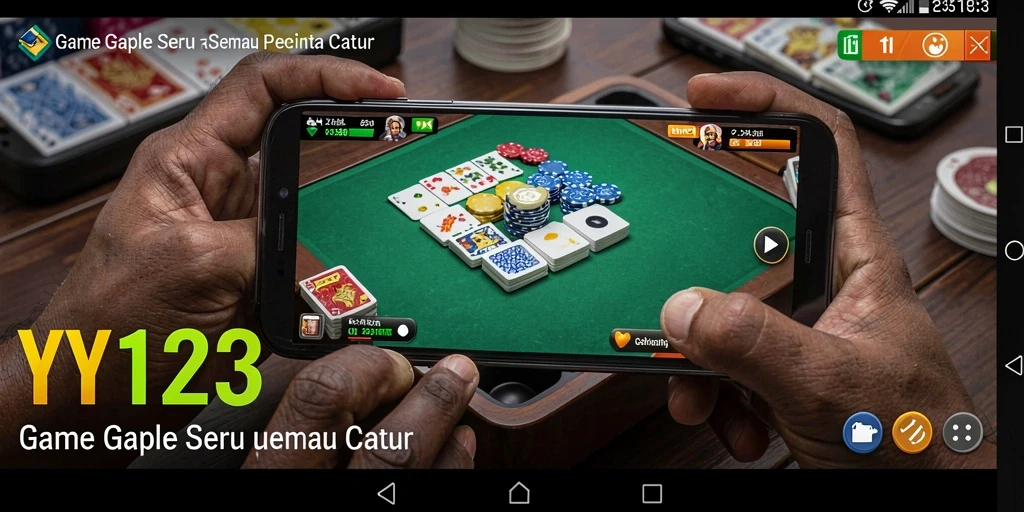 Tampilan menarik dari gameplay Gaple yang menantang.